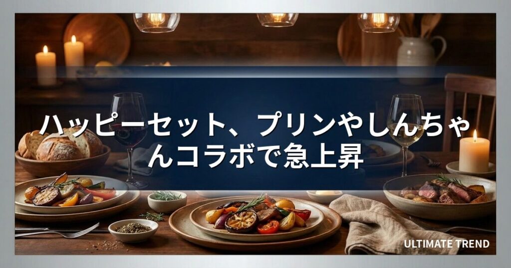 ハッピーセット、プリンやしんちゃんコラボで急上昇