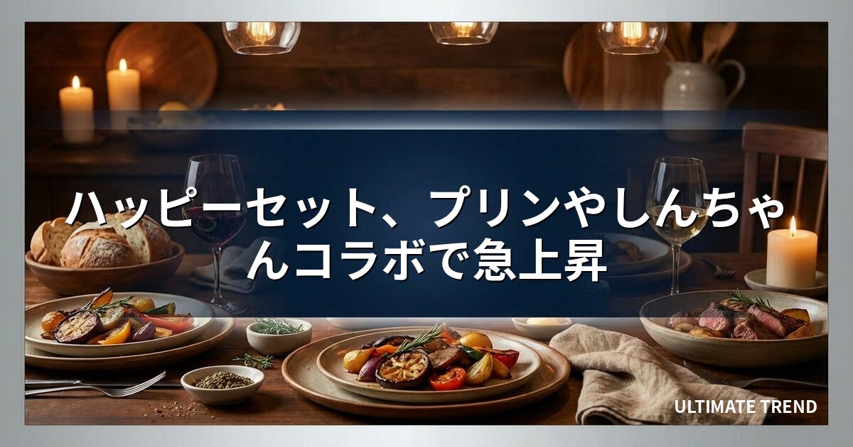 ハッピーセット、プリンやしんちゃんコラボで急上昇