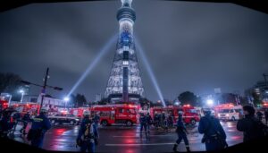 スカイツリーでエレベーター急降下・急停止 約20〜30人閉じ込め