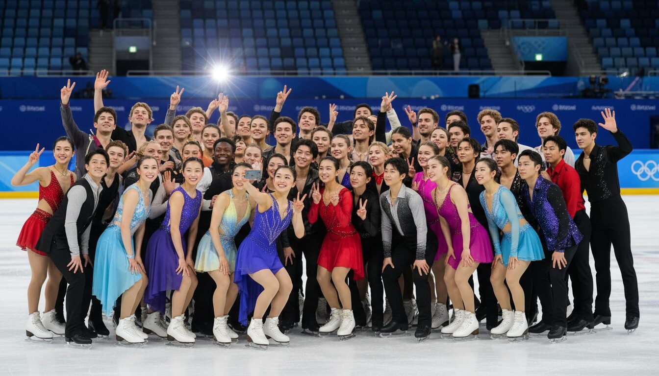 坂本花織 インスタで話題！五輪エキシビ集合セルフィーに反響