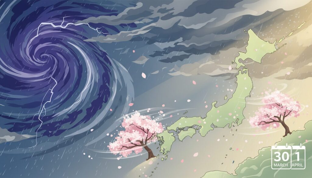 「明日の天気」が急上昇！春の嵐と新年度が重なる週明け