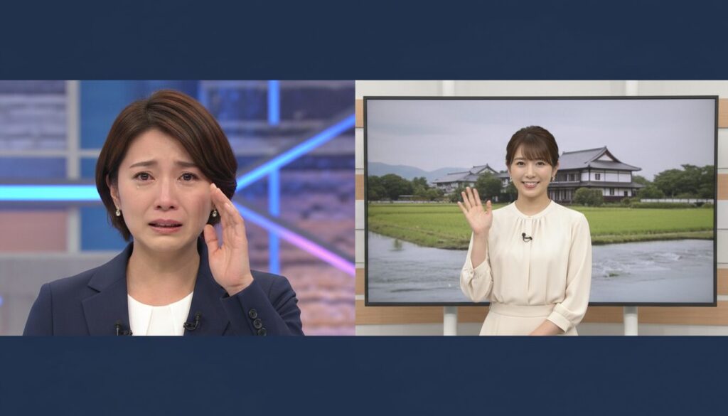 江藤愛アナ「さみしいよ」豊福アナ退社に涙の生放送