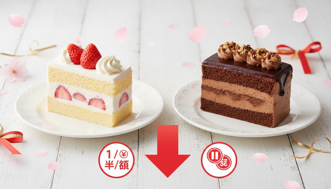 不二家洋菓子店が半額キャンペーン発表!人気ケーキ333円に