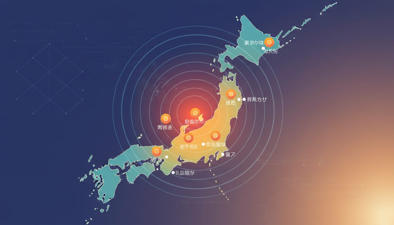 【地震情報】群馬県南部M4.4 関東広域で震度3