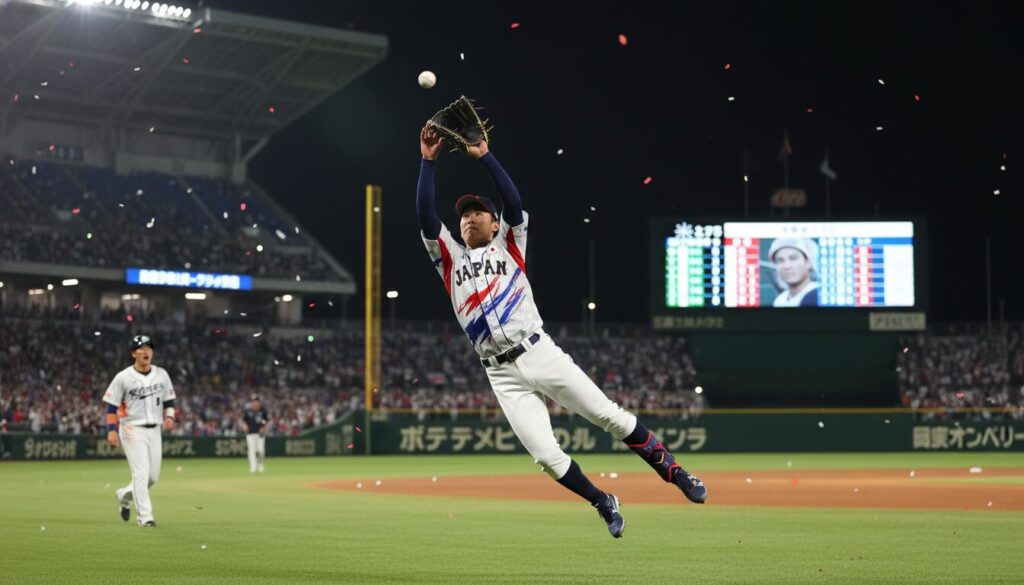 周東の野球センスが光る！WBC韓国戦で神キャッチ