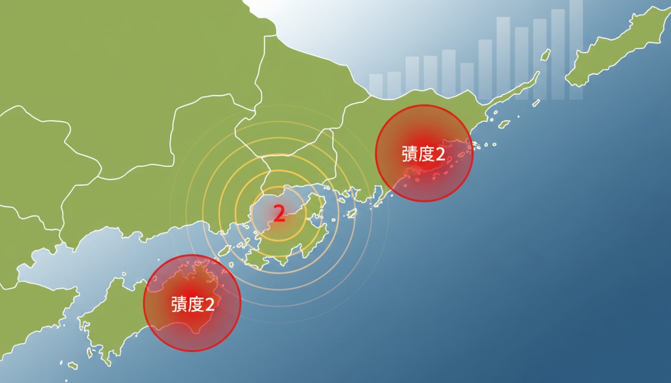 有明海で地震発生｜福岡・佐賀・熊本で震度2を観測