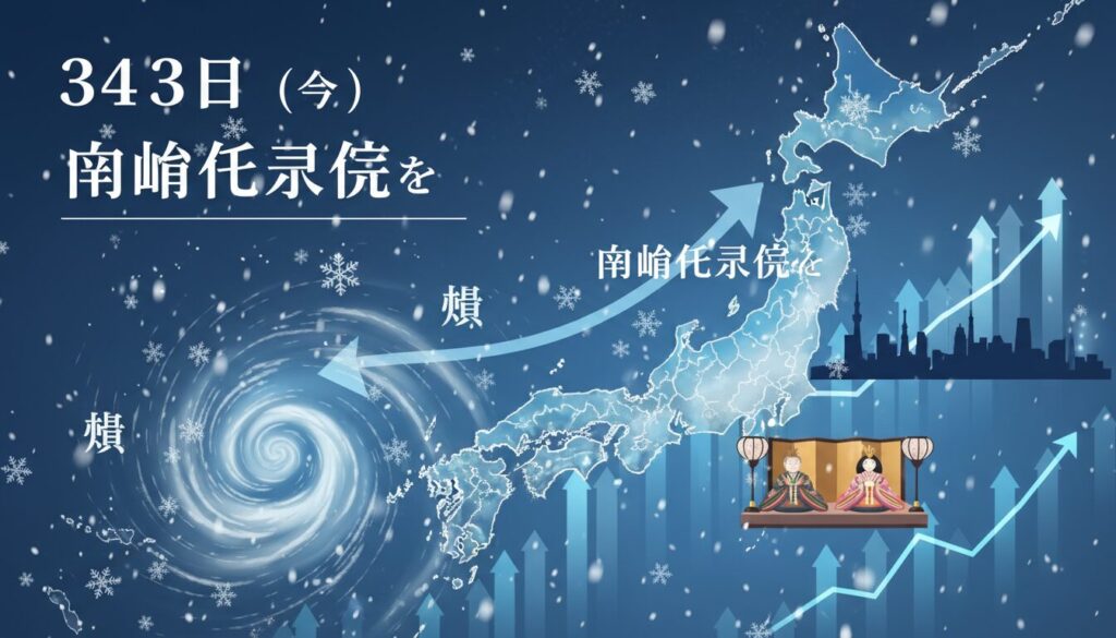 天気予報が急上昇！3月3日に関東で季節外れの雪か