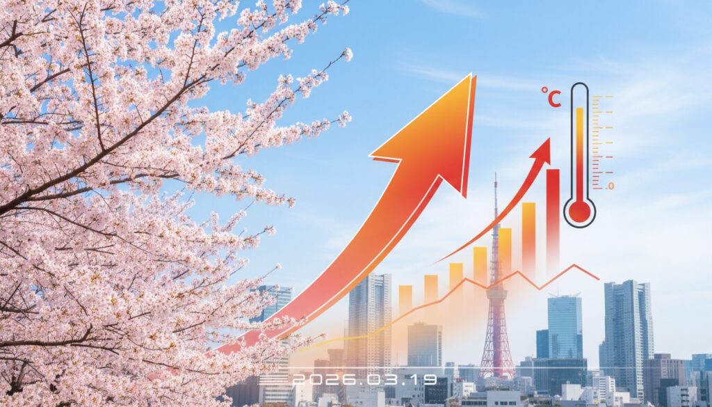 東京 気温が急上昇トレンドに！桜開花と高温予報の背景