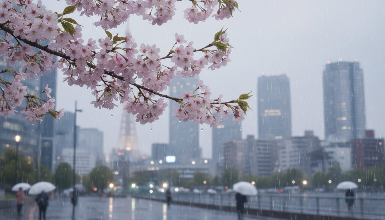 「東京 天気」急上昇の理由は桜開花と雨の影響
