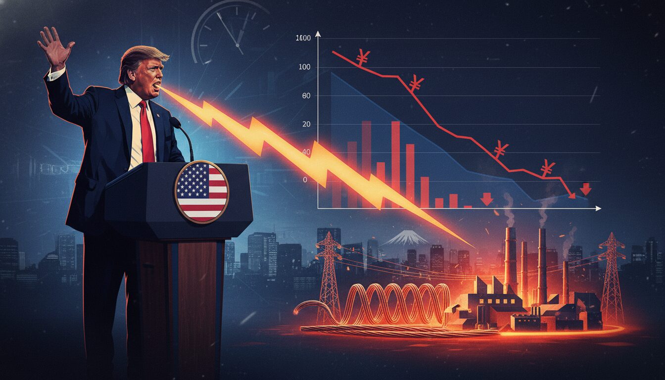 古河電工 株価が急変動　トランプ演説で市場急落の背景