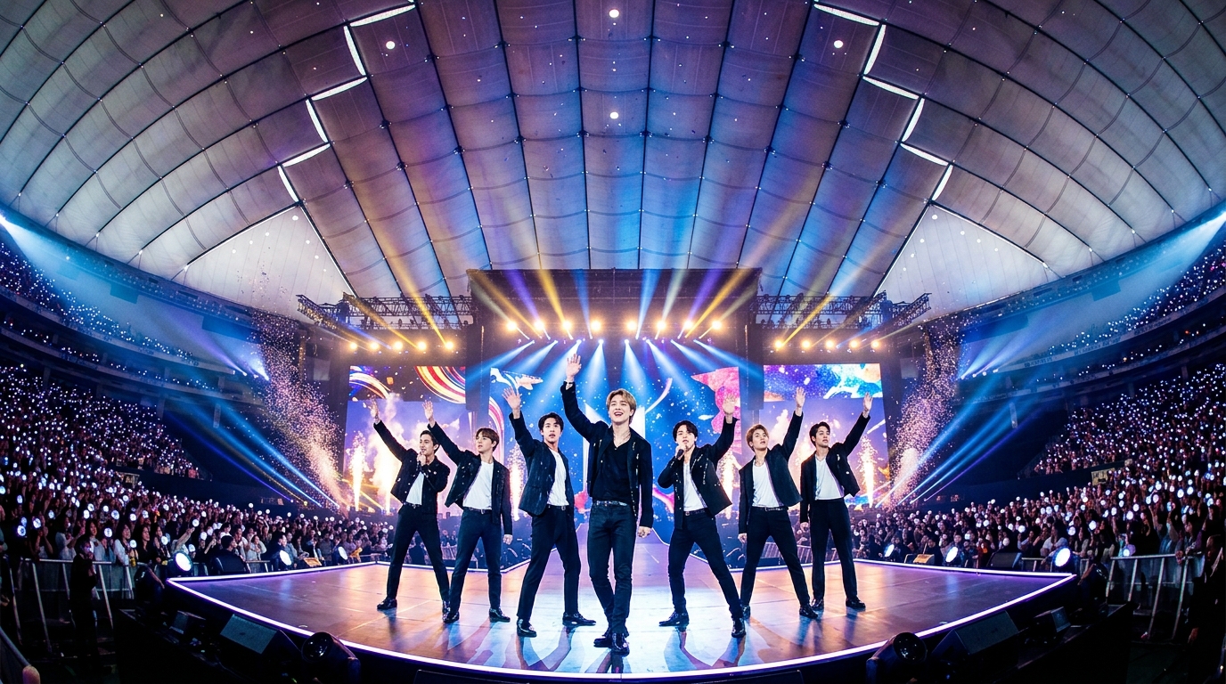 【話題】ジミンら BTS東京ドーム公演で7年ぶり全員集結