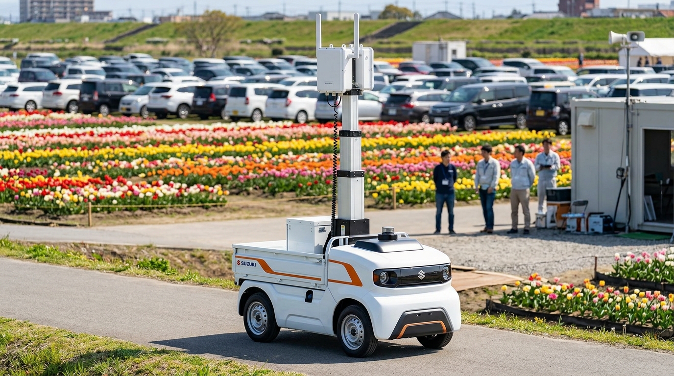 【最新】スズキ「MITRA」移動型基地局の実証実験に参画