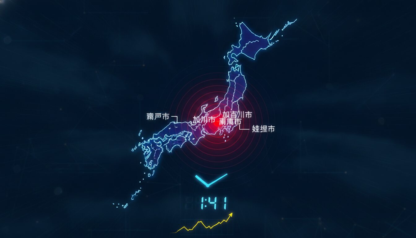 地震速報 兵庫｜深夜にM3.1の地震 加古川市で震度2