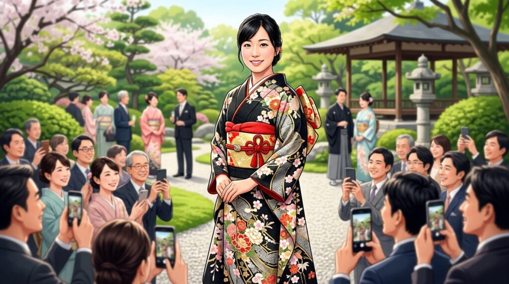 【話題】園遊会で高木美帆さんの振袖姿に称賛殺到