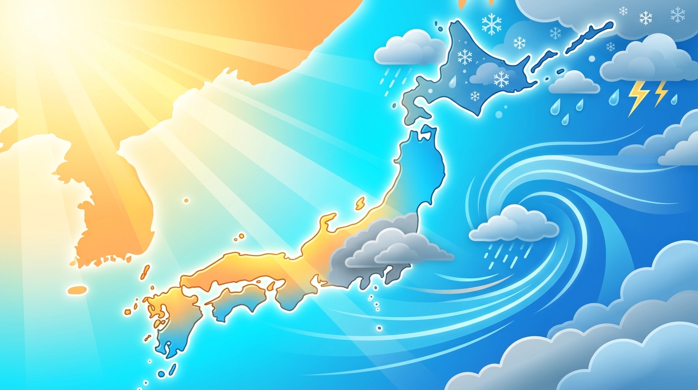 【最新】今日 天気が急上昇!全国的な回復と地域差の全貌